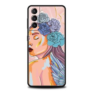 <span class=keywords><strong>Paris</strong></span> bleu papillon Fille fleur Téléphone étui pour samsung Galaxy S24 S23 S22 5G S20 Ultra S21 FE S10 S9 Plus S10E S8 Lite 20 Couverture - Product Image 3