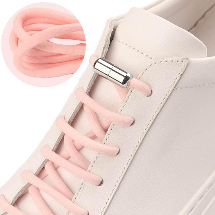 High Quality 21 Colors No-Tie Polyester Shoelaces with Metal Lock & Elastic for Kids & Adults Sneakers Quick Lock