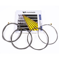 Senar Bass Elektrik WR650-4M Set 4 Senar Berbentuk Gulungan Paduan Baja Anti Karat Tahan Lama