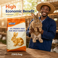 Prémélange à 5 % pour lapins de chair - Formule nutritionnelle complète avec vitamines et minéraux essentiels, service OEM professionnel