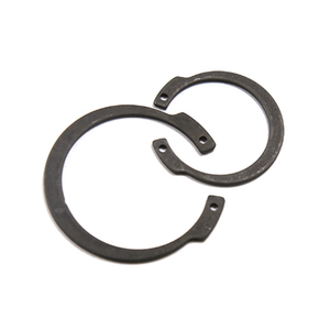 Acier à ressort 65Mn monté axialement Type A circlips élastiques noirs E pour alésages bague de retenue inverse pour trou - Product Image 1