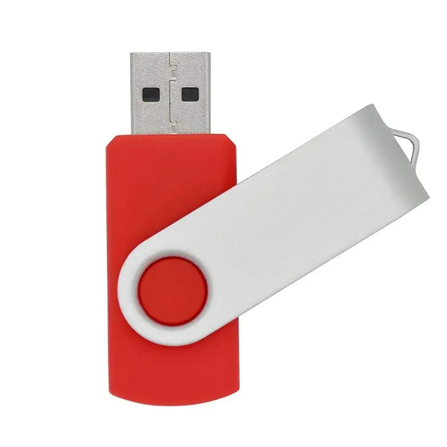 AL OEM Swivel Keychain USB 2.0 A-class Flash Chip Pen Drive Twister Memory Free Sample & Custom Logo Metal 2-Year Warranty