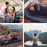 Équipement de camping de haute qualité pour l'extérieur Matelas de couchage ultraléger avec pompe à pied intégrée Tapis de pique-nique gonflable Matelas pneumatique