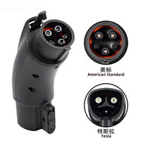 Adaptateur GBT vers Type 2 pour VE, Fournisseur d'usine, Convertisseur Tesla vers Type 2 32A 3P1P, Convertisseur Tesla vers GB, GB vers J1772 Type 2, vers Tesla, 7KW 22KW