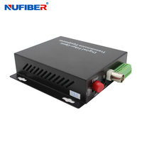 Convertisseur Fibre Optique Haute Qualité Vidéo/Données/Audio vers Fibre Optique, Émetteur et Récepteur pour Utilisation avec Caméra Analogique ou Numérique