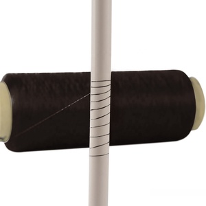 Giá Tốt Nhất 150D/48F Đen Có Độ Bền Cao Spun Dope Nhuộm Rút Ra Kết Cấu 100% <span class=keywords><strong>Polyester</strong></span> Dty Sợi Cho Vải Dệt Kim - Product Image 2