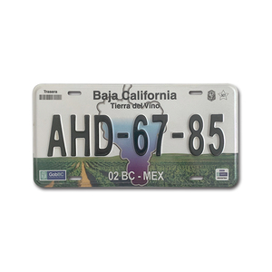 Letreros de aluminio de diseño personalizado al por mayor, placa de matrícula decorativa en relieve para coche <span class=keywords><strong>Route</strong></span> <span class=keywords><strong>66</strong></span> - Product Image 6