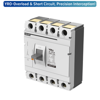 Disjoncteur YRO MCCB 630A 4P, fabricant de disjoncteurs, norme CE IEC 60947, type de disjoncteur AC pour panneau électrique de bâtiment commercial