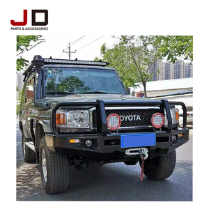JD AUTO Pare-chocs avant en acier de haute qualité pour <span class=keywords><strong>Land</strong></span> <span class=keywords><strong>Cruiser</strong></span> 70 Series LC75 LC76 Lc79 Fj79 <span class=keywords><strong>Hzj79</strong></span> Pickup Car Bull Bar - Product Image 5
