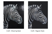 Mosaïque de verre Art Déco Zebra, noir et blanc, peinture murale 3D, carrelage de sol pour salle de bain