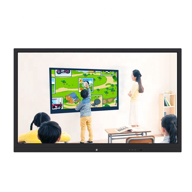 Interactive Flat Panel LCD Touch Screen Smart Board for Education 4K 55 Inch to 98 Inch Customized Smart Blackboard GENEVISION