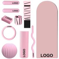 Nouvel ensemble de fitness personnalisé avec logo : haltères en silicone, tapis de yoga, accessoires de yoga et pilates, kit de pilates pour la maison