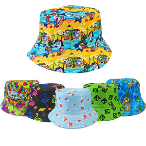 Chapeaux Bob Réversibles en Gros, Double Face, Pliables, Imprimés, Chapeaux de Soleil, Casquettes de <span class=keywords><strong>Pêcheur</strong></span> pour Activités de Plein Air, Voyage, Randonnée, Plage - Product Image 1