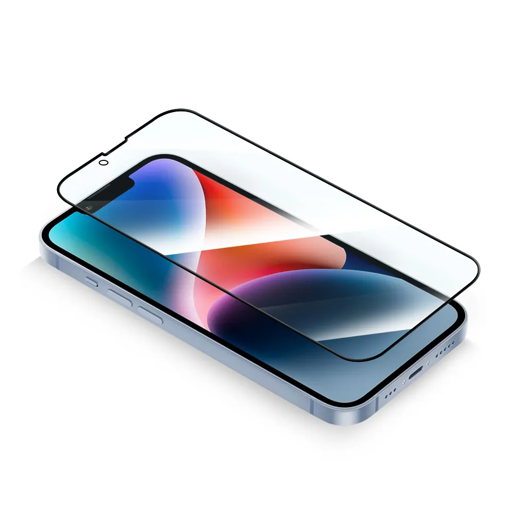 3D dağıtım kavisli kenar kenar için yüksek temizle temperli cam ekran koruyucu iphone 15 Pro Max ekran koruyucu