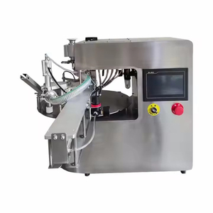 Machine de remplissage et de bouchage rotative commerciale pour sachets à bec verseur, pour jus, purée, gelée, lessive - Product Image 3