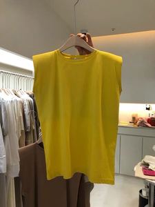 เสื้อยืดคอกลมแขนกุดธรรมดาสำหรับผู้หญิง,ทรงลำลองไซส์ใหญ่พิเศษสำหรับฤดูร้อนฤดูใบไม้ผลิฤดูใบไม้ร่วง - Product Image 4