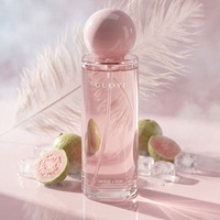 Flacon de parfum en verre transparent de haute qualité, 30ml, 50ml, 100ml, avec bouchon rond, supporte logo personnalisé, brume fine, vente chaude