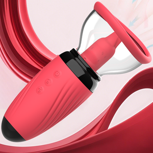 Jouets sexuels pour femmes, vibrateur avec fonction de léchage de langue, design de gode vibrant pour le point G, 10 fréquences, vibrateur rechargeable par USB - Product Image 3