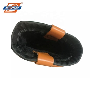 Stivali di Sicurezza Invernali di Alta Qualità, Impermeabili, Caldi, in Pelle Marrone, Senza Lacci, <span class=keywords><strong>con</strong></span> <span class=keywords><strong>Pelliccia</strong></span> - Product Image 4