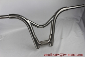<span class=keywords><strong>Guidon</strong></span> de vélo BMX en titane de nouvelle conception, durable, léger, personnalisé, forme plate/abaissement - Product Image 3