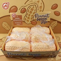 Bestseller : Jouet Squishy en TPR saveur cacahuète, fourré à la pâte, souple, moelleux et rebondissant ; le gadget ultime anti-stress