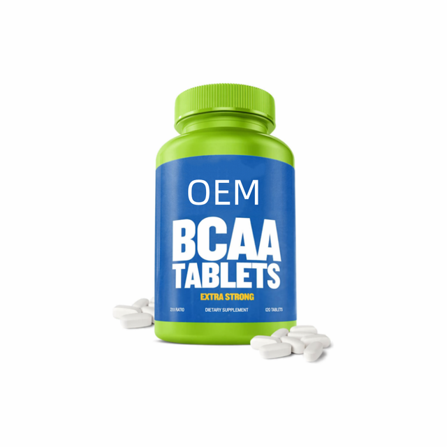 OEM BCAA 2 to 1 to 1 Ratio Tablets Zero Fillers Third Party Tested 120 Tablets Dietary Supplement