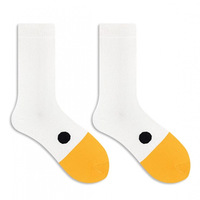 Chaussettes à tête d'oie pour femmes Sports décontractés All-Match Fashion Funny Hip-Hop Duck Medium Ins Winter Crew Length Knitted Technics Cuff