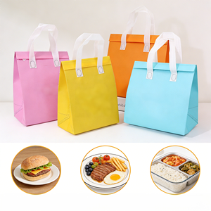 Bolsa Térmica Personalizada para Comida para Llevar, Bolsa Aislante de Papel de Aluminio Especializada para Restaurantes con Logotipo Impreso Personalizado - Product Image 1