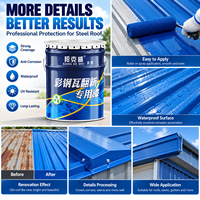 Peinture de rénovation pour toiture en acier coloré à base d'eau, résistante aux intempéries, revêtement anti-corrosion pour toitures métalliques