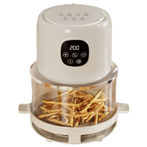 2-in-1 cam hava fritöz ve ızgara Combo ,2L kapasitesi, yapışmaz cam kase, düşük yağ sağlıklı pişirme, çok fonksiyonlu sıcak hava fritöz - Product Image 3