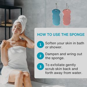 Skin Exfoliating Bath Brushes Body Clean Bath Scrubbing <b>Sponge</b> Shower Massager for Babies and Adults - Product Image 6