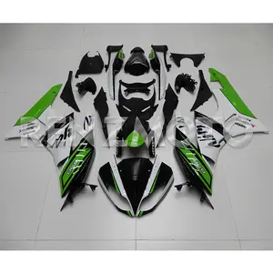 White黒緑Fairings ZX-10R Bodywork Injection Panels Abs Plastic Body Kits For Kawasaki ZX-6R 636 2009 2012