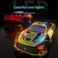 Voiture de course télécommandée RC Mini professionnelle à quatre roues motrices, jouet cool avec lumières colorées