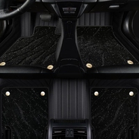 Tapis de sol de voiture personnalisé double couche ciel étoilé pour BENZ GLC AMG SUV tapis de pied couverture Auto intérieur