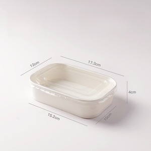 Scatola di Imballaggio in Carta Kraft Rettangolare Pieghevole Impermeabile Rinforzata Monouso per Asporto Fast Food Ecologica per Alimenti Sushi - Product Image 4