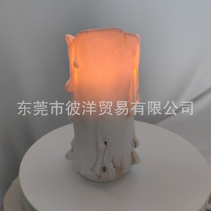 เทียนลาเท็กซ์ฮาโลวีนพร้อมดีไซน์หน้าคน เรืองแสงในที่มืด ของตกแต่งปาร์ตี้ - Product Image 5