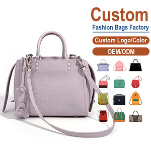 Elegant Genuine Leather Crossbody Bag for Women Durable Lichee Grain Top-Grain Leather Shoulder <b>Purse</b> with Adjustable Strap - Product Image 1
