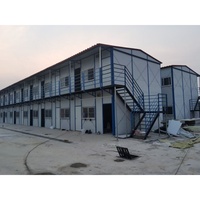 Casa Contenedor de 2 Pisos Indonesia, Brasil de 20 y 40 Pies, Costo de Casas Prefabricadas con Estructura de Acero, Cabina Móvil de Contenedor Prefabricado