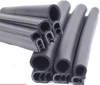 Bande d'étanchéité en caoutchouc mousse EPDM avec pince métallique, isolation phonique et contre les intempéries, pour bateaux et joints de portes et fenêtres de voitures