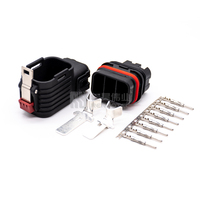 Connecteur hybride Renhotec IP67 haute intensité 2+8 broches d'alimentation et de signalisation, fiche plastique à angle droit 100A pour câble de 16 mm, prise CE ROHS
