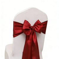 Nouvelle Décoration de Chaise Moderne avec Ruban Nœud Élastique en Spandex pour Mariage, Hôtel, Restaurant, Fête d'Anniversaire