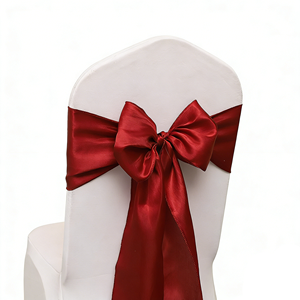 New Modern Wedding Bow <strong>Ribbon</strong> Traps <strong>Chair</strong> Elastic Spandex <strong>Chair</strong> Sash Decoration Hotel Restaurant Birthday Party - Product Image 5