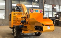 Broyeur industriel à diesel pour le traitement des dalles de bois et de la biomasse de bambou
