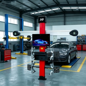 Machine d'alignement de roues 3D certifiée CE, écran LED 27 pouces, système de données intelligent <span class=keywords><strong>haute</strong></span> précision pour un alignement précis des roues de véhicule - Product Image 1