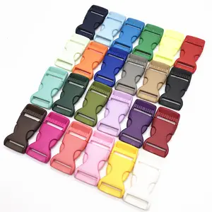 Original Factory Stock High Quality Colorful Square Plastic Release Buckle Insert Buckle