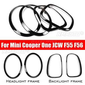 4 pièces de garnitures de phares avant et feux arrière pour Mini Cooper One JCW F55 F56, accessoires de style automobile - Product Image 3