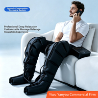 Bottes de compression gonflables en TPU pour mollets, pour la récupération et la circulation, avec massage pneumatique et pressothérapie, confortables pour l'œdème lymphatique, certifiées CE