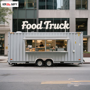 Remorque alimentaire multifonctionnelle personnalisable pour café, bar, bureau et usage extérieur - Chariot alimentaire mobile - Product Image 1