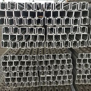Heavy-Duty ASTM Standard Hot Dip Galvanized Steel C Channel Slotted Channel Welding Bending Punching Cutting Services - Product Image 5