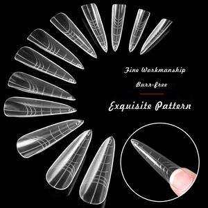 Clear Stiletto <b>Nail</b> Dual Forms Poly UV Gel Quick Building <b>Extension</b> Mold Tips for Finger <b>Nails</b> - Product Image 5
